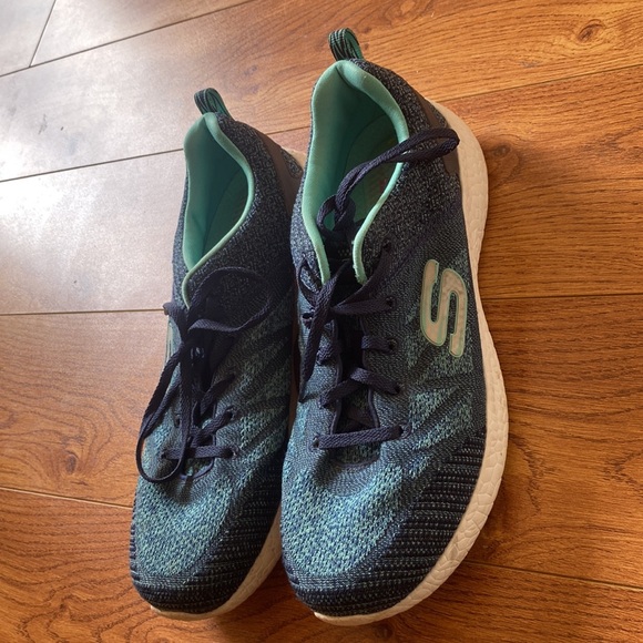 Skechers Womens Burst Air Cooled  Blue Running Shoes Sneakers Size 9 - Picture 4 of 4